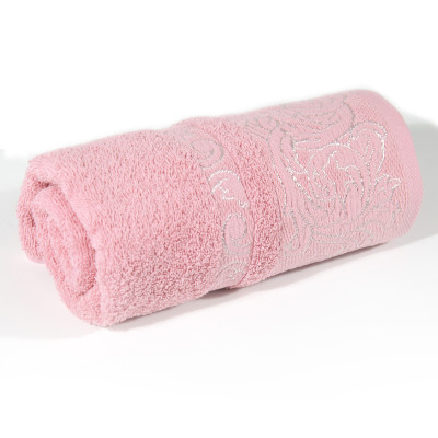 Полотенце махровое "Богема" розовое