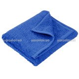 Полотенце махровое гладкокрашеное без бордюра (400 г/м2) синее