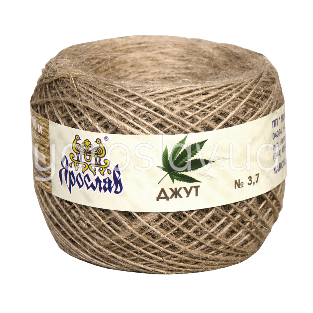 Yarn Jute No. 3,7 50g/190m hemp fiber TM Yaroslav: цена, фото