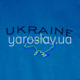 Футболка з вишивкою Карта ТМ "Ярослав" м.45 синя