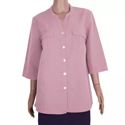 Блуза льон ТМ «Ярослав» м.Ф-116 світло-рожева