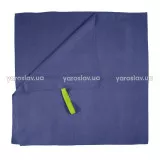 Полотенце спортивное ТМ “Ярослав” микрофибра темно-синее