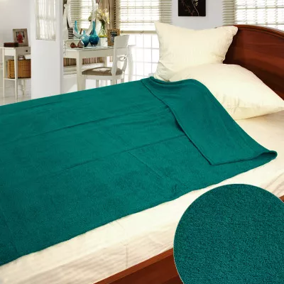 Простынь махровая гладкокрашеная ТМ "Ярослав" морская волна