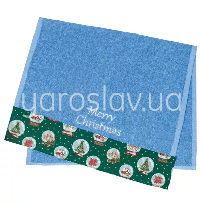Terry towel with decoration TM Yaroslav 40x70 Merry Chistmas
