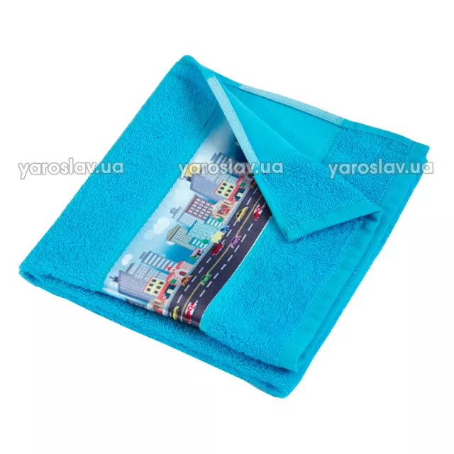 Полотенце махровое "Мультик" Cars_бирюзовое Полотенце махровое "Мультик" Cars_бирюзовое