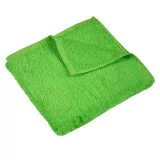Рушник махровий гладкофарбований без бордюру (400 г/м2) зелений