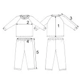 Children's flannel pajamas TM Yaroslav, d-125 cell