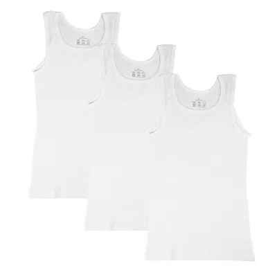 Майка чоловіча набір 3 шт в рубчик біла ТМ Ярослав