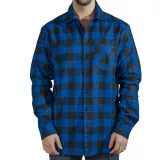 Рубашка мужская (фланель ) м.Ф-139 синяя