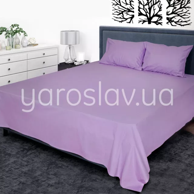 Bed sheet calico smooth-dyed 06 lilac TM Yaroslav