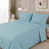 Bed linen set Satin turquoise Euro size TM Yaroslav Bed linen set Satin turquoise Euro size TM Yaroslav