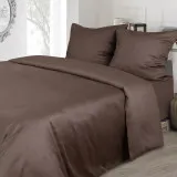 Bed linen set Satin brown Euro size TM Yaroslav Bed linen set Satin brown Euro size TM Yaroslav