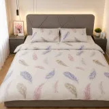 Bed linen set Satin feathers Euro size TM Yaroslav
