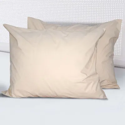 Наволочка бязь гладкофарбована 2 шт 02 бежева ТМ Ярослав