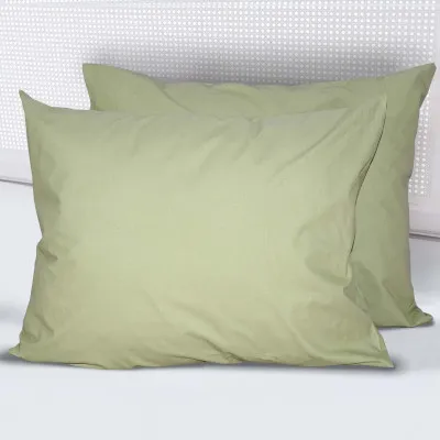 Наволочка бязь гладкофарбована 05 оливкова ТМ Ярослав