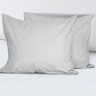 Наволочка бязь гладкофарбована 2 шт 08 сіра ТМ Ярослав