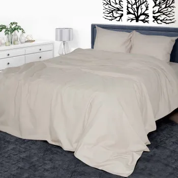 Duvet cover calico smooth-dyed 04 coffee with milk TM Yaroslav