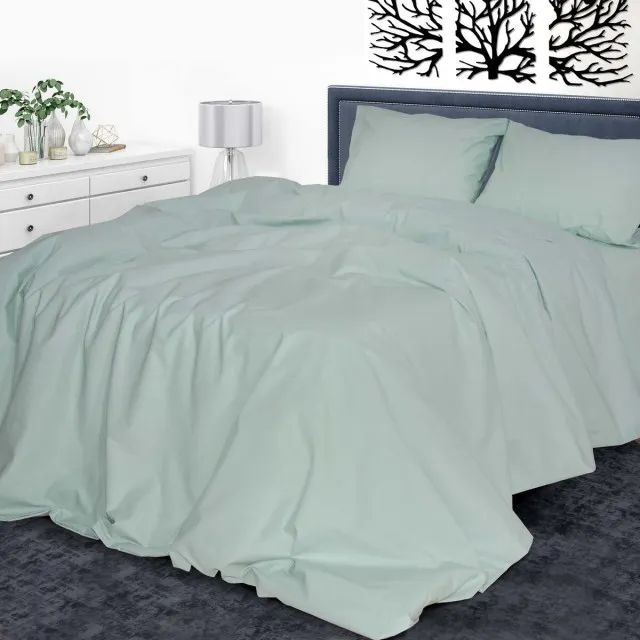 Duvet cover calico smooth-dyed 09 mint TM Yaroslav