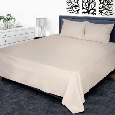 Bed sheet calico smooth-dyed 02 beige TM Yaroslav