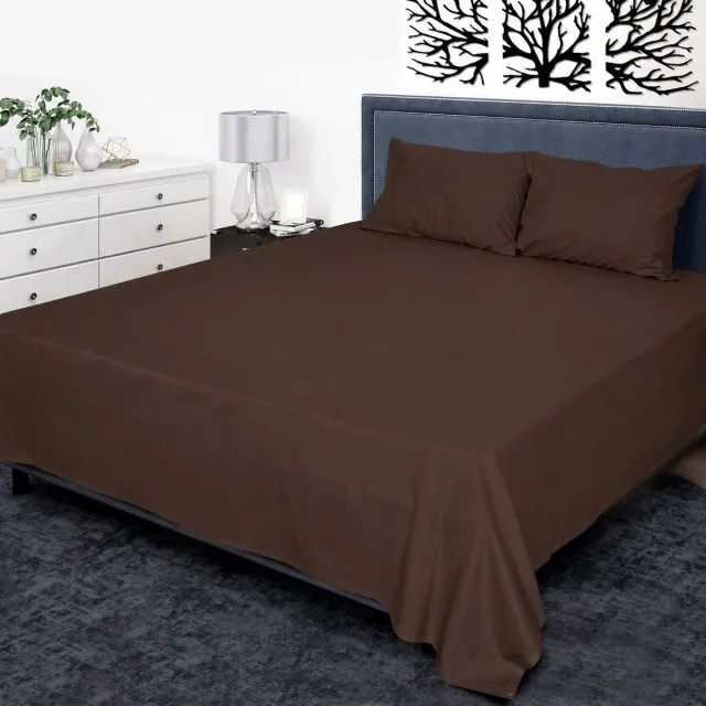 Bed sheet calico smooth-dyed 06 brown TM Yaroslav