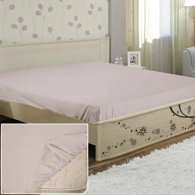 Простирадло бязь гладкофарбована на резинці 02 бежеве ТМ Ярослав