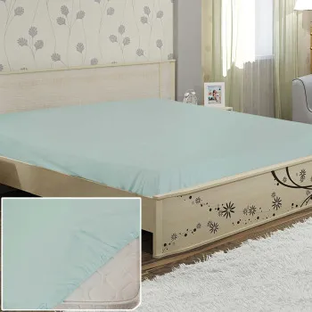Bed sheet calico smooth-dyed elastic band 09 mint TM Yaroslav