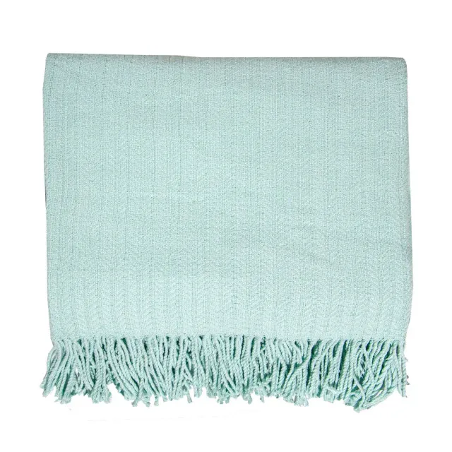 Plaid cotton Pigtail menthol 140x200 cm TM Yaroslav