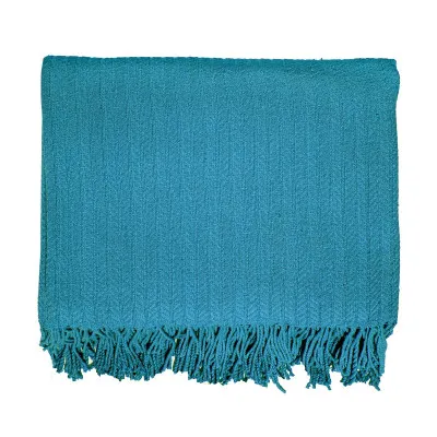 Плед бавовняний Косичка морська хвиля 140х200 см ТМ Ярослав