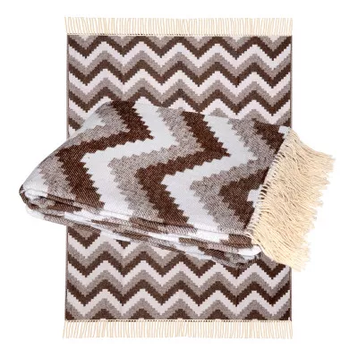 Plaid cotton zigzag brown TM Yaroslav
