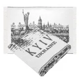 Plaid cotton City Kyiv gray 140x200 cm TM Yaroslav Plaid cotton City Kyiv gray 140x200 cm TM Yaroslav
