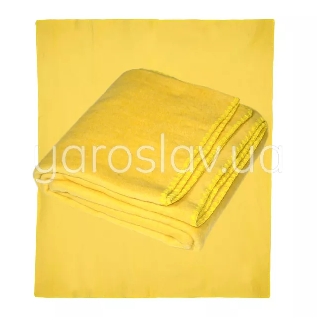 Одеяло Ярослав акрил/шерсть желтое