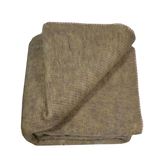 Blanket New Zealand wool ocher TM Yaroslav