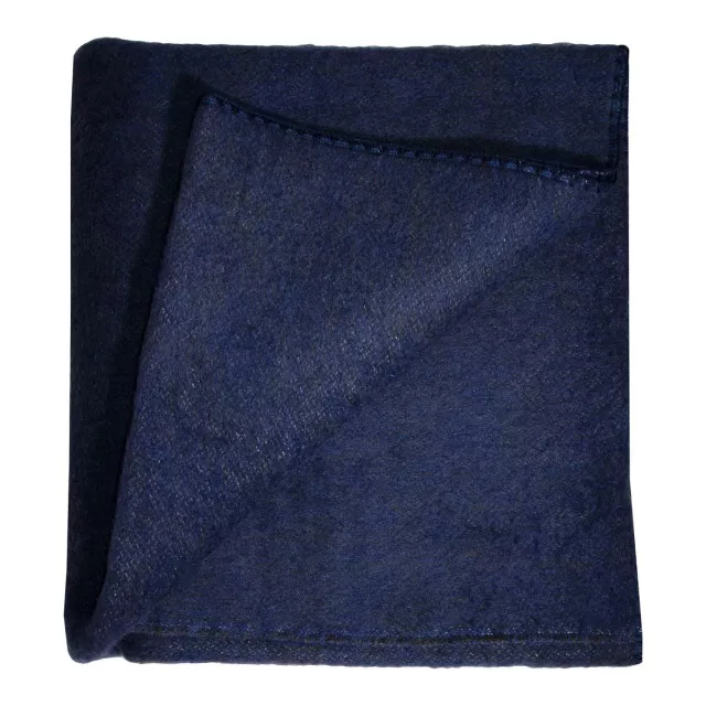 Blanket New Zealand wool dark dark blue TM Yaroslav