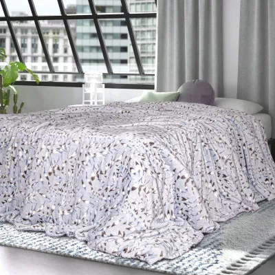 Плед флісовий f286 листя ТМ Ярослав Плед флісовий f286 листя ТМ Ярослав