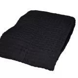 Плед 3D з вовни мериноса 140х200 см чорний ТМ Ярослав