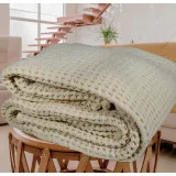 Plaid 3D merino wool 140x200 cm milk TM Yaroslav
