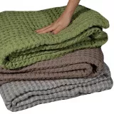 Plaid semi-wool 3D 140x200 cm green TM Yaroslav