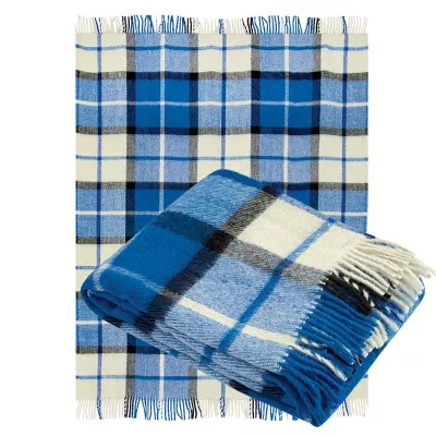 Plaid semi-wool dis.15 blue cell TM Yaroslav