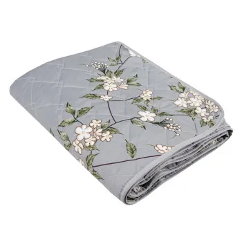Blanket quilted Light microfiber/silicone Flowers TM Yaroslav