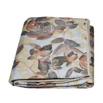 Blanket quilted Light microfiber/silicone beige Leaf TM Yaroslav