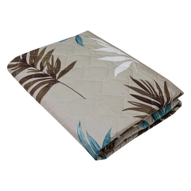 Blanket quilted Light microfiber/silicone Palm leaves TM Yaroslav