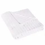 Набір рушників махрових 2 шт Ribs 2 сорт 500 г/м² білий 70х140 см ТМ Ярослав