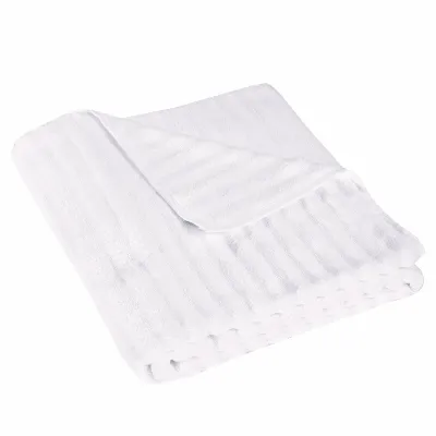 Set of 2 terry towels Ribs 2nd grade 500 g/m² white 70x140 cm TM Yaroslav