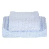 Рушник махровий Ribs 500 г/м² Сіро-блакитний ТМ Ярослав