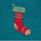 Towel terry with embroidery Christmas stocking 40x70 cm TM Yaroslav