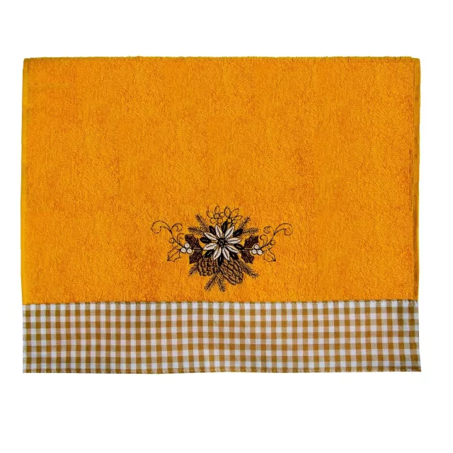 Terry towel decorated with Christmas star 40x70 cm TM Yaroslav