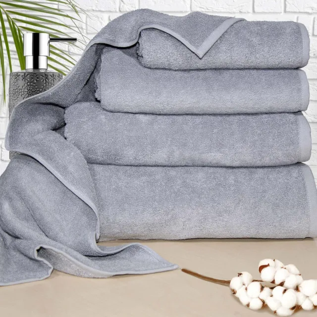 Рушник махровий ЯР-500 світло-сірий ТМ Ярослав