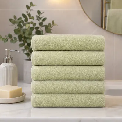Set of terry towels 5 pcs YAR-350 2 grade 50х90 cm olive TM Yaroslav