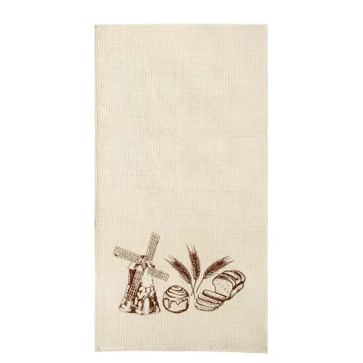 Towel waffle with a print Bread 34x70 cm TM Yaroslav