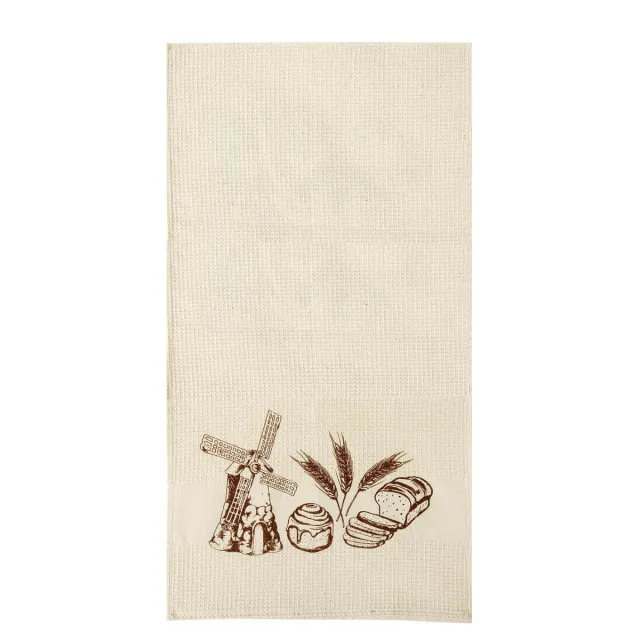 Towel waffle with a print Bread 34x70 cm TM Yaroslav